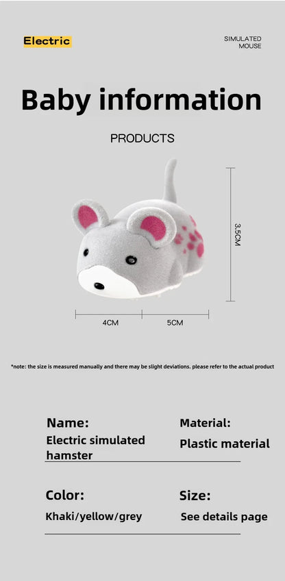 Cat Toys Intelligent Simulation Electric Hamster Cat Self Hi Soothing Tool Teasing Cute Hamster Appearance Attracts Pet Supplies Beauty World Shop