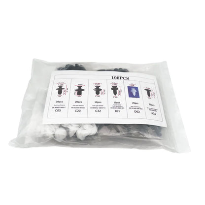 Auto Fastener Clip Mixed Car Body Push Retainer Pin Rivet Bumper Door Trim Panel Fastener Kit Car Clips Box or Bag packaging Beauty World Shop