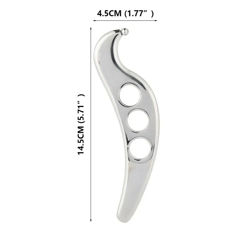 Stainless Steel Gua Sha Muscle Fascia Scraper Tool Skin Scraping Massage Tool Body Shoulder Back Arm Leg Massage Care Beauty World Shop