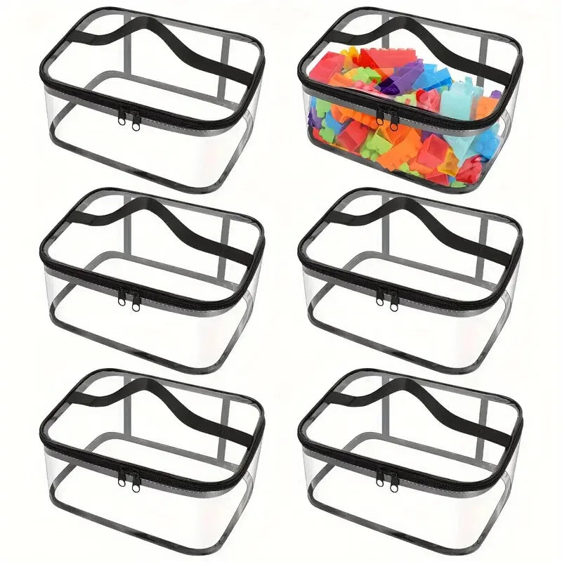 Transparent Mesh Zipper Toy Storage Bag - Large Capacity Puzzle and Block Organizer, Ideal for Toy and Building Block Storage So Beauty World Shop