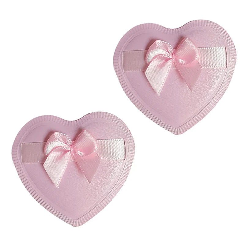 2pcs Heart Bow Makeup Powder Puffs That Can Be Used In Both Dry And Wet Combinations Cotton Candy Air Cushion Powder Puff Beauty World Shop
