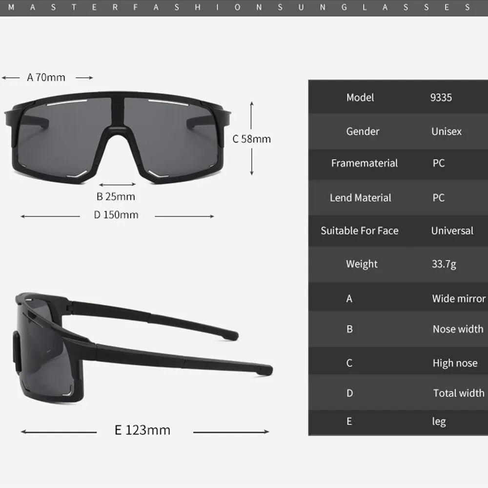 Cycling Sunglasses UV Protection Windproof Glasses For Men Women Polarized Lens Hiking Road Riding Bike Sport Glasses Eyewear Beauty World Shop