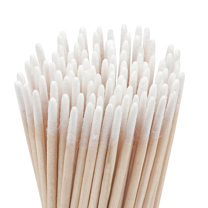 100/300 Pcs Disposable Ultra-small Cotton Swab Brush Lint Free Micro Wood Makeup Brushes Eyelash Extension Glue Removing Tools Beauty World Shop