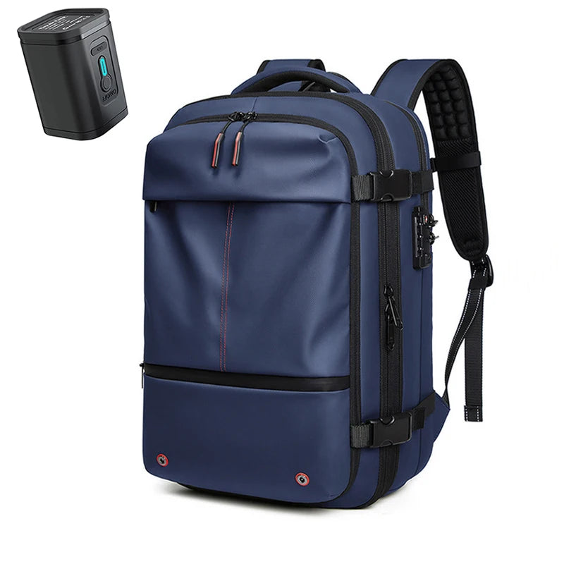 Travel Men 17 Inch Laptop Backpack Vacuum Compression Backpack Business Large Capacity School Backpack Expand Outdoor Backpack Beauty World Shop