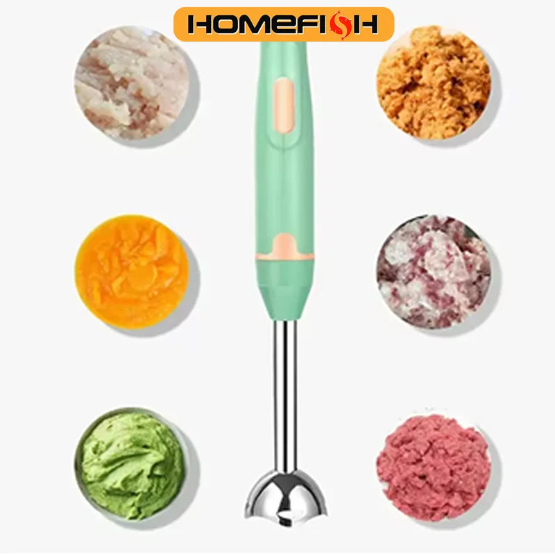 HOMEFISH Immersion Hand Stick Blender Electric Food Vegetable Grinder Handheld Stick Mixer for Smoothies Sauces Beauty World Shop