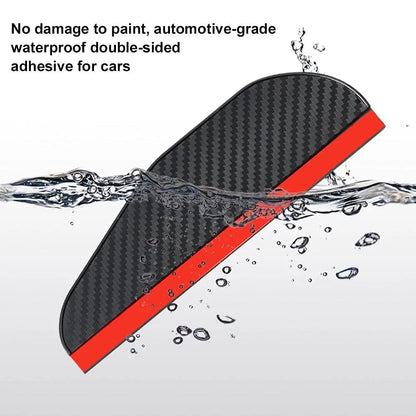 2PCS Carbon Fiber Rearview Mirror Rain Guards - Anti-Glare Sun Visor Cover for Clear Vision, Universal Car Mirror Accessories Beauty World Shop