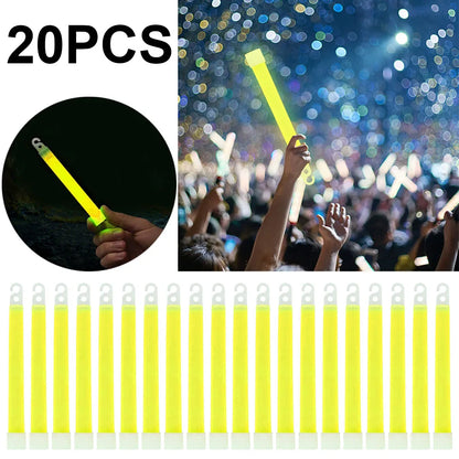 1-20pcs Industrial Grade Glow Sticks Light Stick Camping Emergency Light Sticks Party Clubs Supplies- Green Chemical fluorescent Beauty World Shop