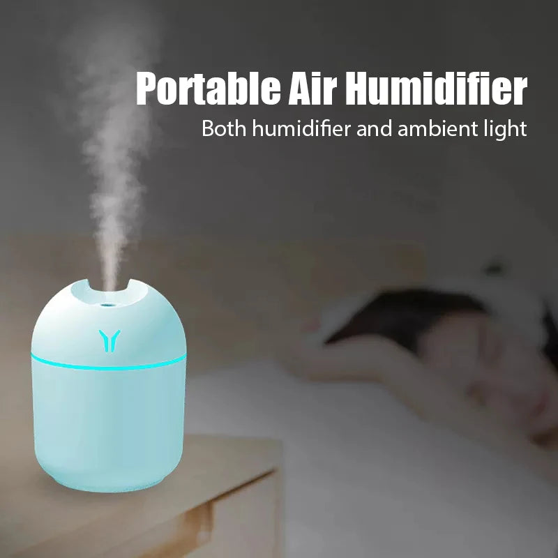 250ML Mini Aroma Oil Diffuser USB Essential Oil Atomizer Electric Air Humidifier With LED Night Lamp For Home Desk Bedroom Car Beauty Fashion