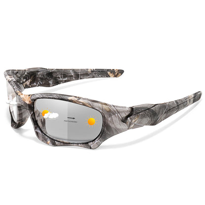 Photochromic Cycling Sunglasses Men Outdoor Sports Tactical Camouflage Goggles Vintage Driving Riding Fishing Windproof Beauty World Shop