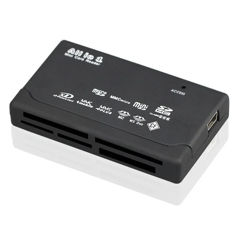 Usb 2.0 Mini Memory Card Reader, Multifunctional All In One Card Reader,, 480mbps, Tf, M2, Xd, Cf, Micro Sd Beauty World Shop