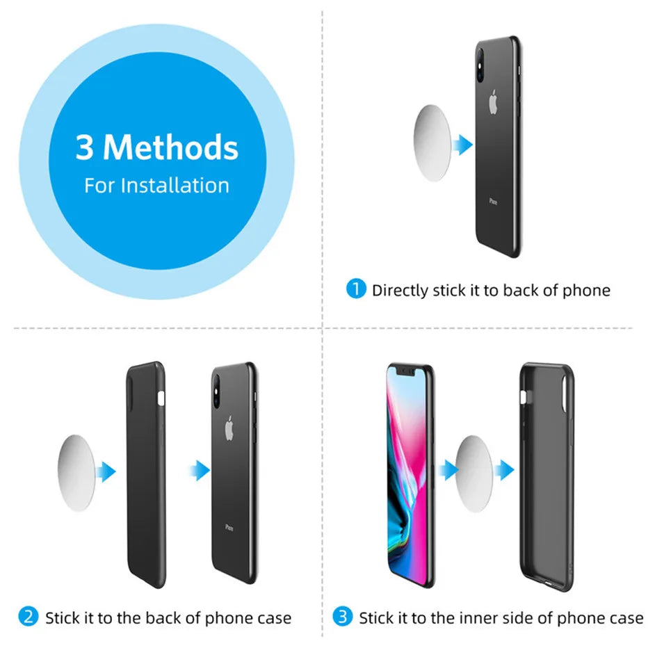 Magnetic Car Phone Holder Air Vent Clip Mount 360 Rotation Mobile Bracket GPS Cell Phone Stand in Car For IPhone Samsung Huawei Beauty World Shop