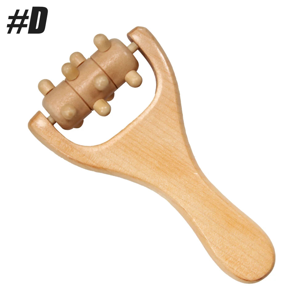 1Pcs Wooden Massage Rollers Neck Roller Massager Wooden Trigger Point Roller Massager Muscle Roller for Back face Waist Leg Arm Beauty World Shop