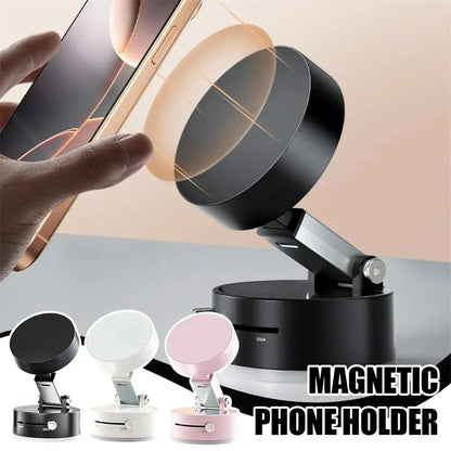 Foldable Phone Stand Strong Magnetic Car Phone Holder Dashboard Phone Holder 360° Rotating Vacuum Suction Cup GPS Bracket in Car Beauty World Shop