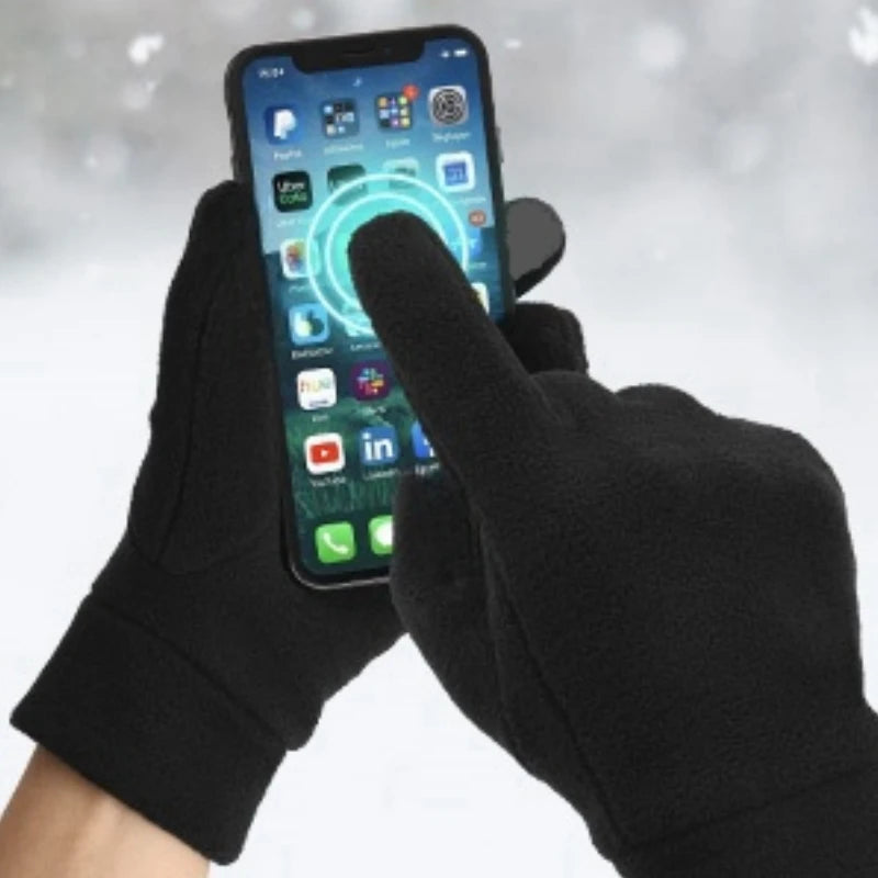 Warm Winter Gloves Polar Fleece Cold Weather Gloves Touch Screen Women and Men Thermal Gloves for Running Hiking Beauty World Shop