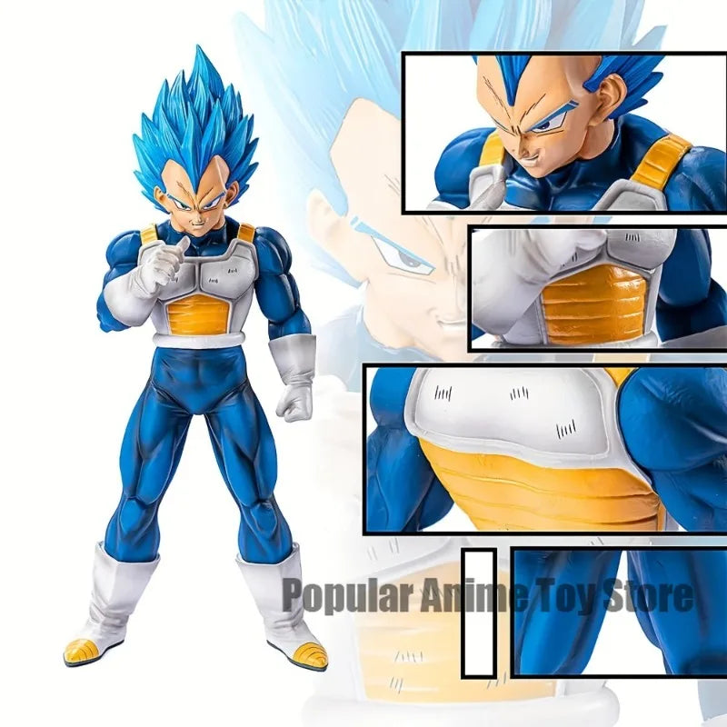 11in/28cm Anime Dragon Ball Z Vegeta Figure PVC Super Saiyan Blue Action Figures Collection Model Toys Gifts Beauty World Shop