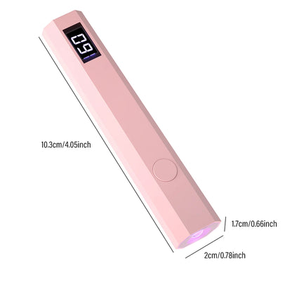 YIKOOLIN Convenient Handheld Nail Dryer Lamp UV/LED Nail Curing All Gel Polish Nail Art Tool Nail Art Convenient Nail Lamp Beauty World Shop