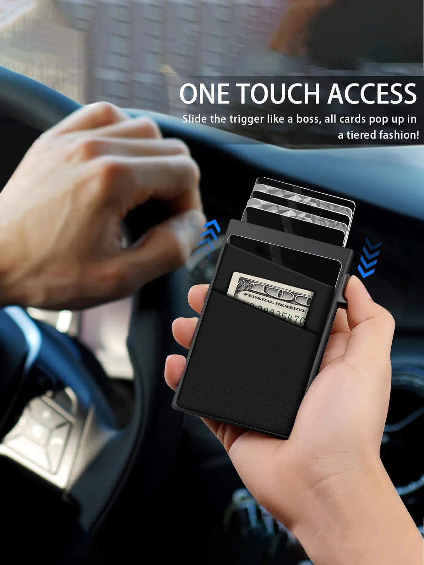 Anti-theft Cards Protectors Card Holder Minimalist Smart Wallet RFID Protection Aluminum Metal Box Cardholder Case Porte Carte Beauty World Shop