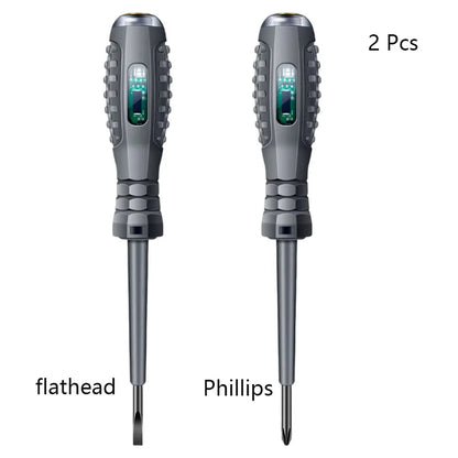 Multifunctional Electrician Test Screwdriver AC Non-contact Induction Test Pen Voltage Tester 70-600V Red Green Induction Lights Beauty World Shop