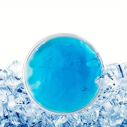4pcs Reusable Gel Ice Pack Hot Cold Compress, Small Round Ice Packs for Body Pain Relief, Perfect for Family & Travel Use Beauty World Shop