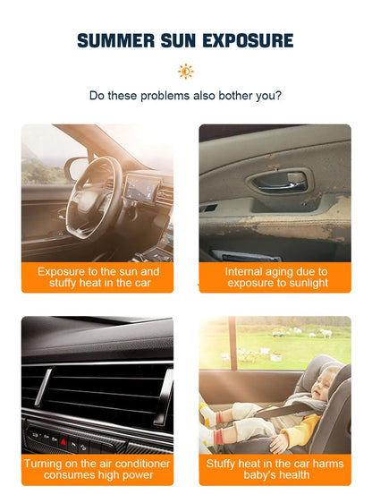 SEAMETAL Car Sun Shade Side Window Curtain Front Rear Window Sunshade Summer UV Blocking Suction Cup Car Sun Protection Curtains Beauty World Shop