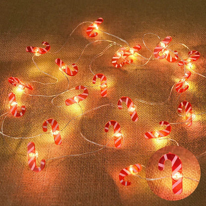 2M 20LED Santa Claus Snowflake LED Light String Christmas Decoration For Home Xmas Tree Ornament 2025 Navidad Kids Gift New Year Beauty World Shop
