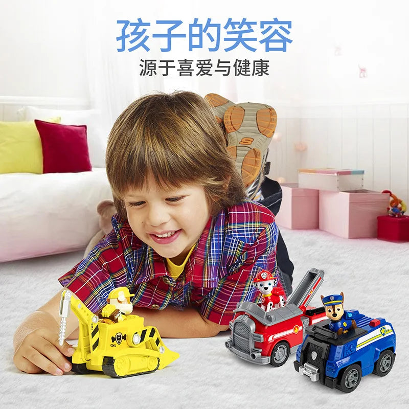10kinds Genuine Paw Patrol Everest Ryder Rex Skye Chase Rocky Zuma Vehicle with Collectible Figure Birthday Gift Children Toy Beauty World Shop