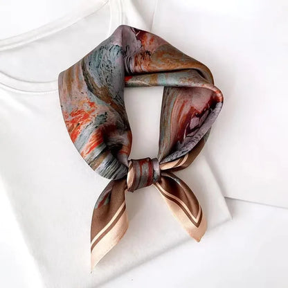Scarf 100% Silk Bandana Women Square Scarves Wrap Kerchief Spring Fashion Luxury High Quality Headband Hijab Shawls 2026 Beauty World Shop