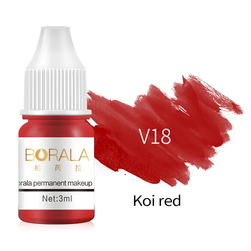 Borala 26 Colors 3ML Permanent Makeup Tattoo Lips Eyebrows Eyeliners Pigments Sample Size Tattoo Pigments Beauty Art Women Use Beauty World Shop