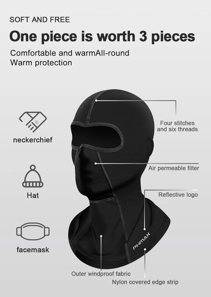 PHMAX Motorcycle Riding Mask Wind Protection And Warmth Breathable Full Face Mask Balaclava Hat Scarf Hood Moto Biker Wind Cap Beauty World Shop