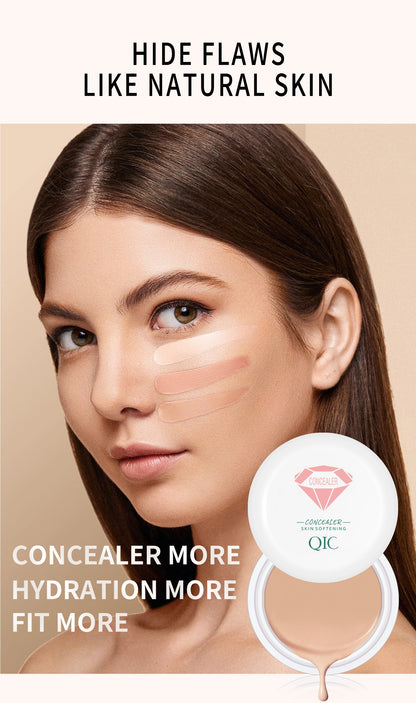 QIC Waterproof & Sweatproof Concealer Cream - Tattoo coverage, Long-Lasting Foundation, Natural,Full coverage, All Skin Types Beauty World Shop