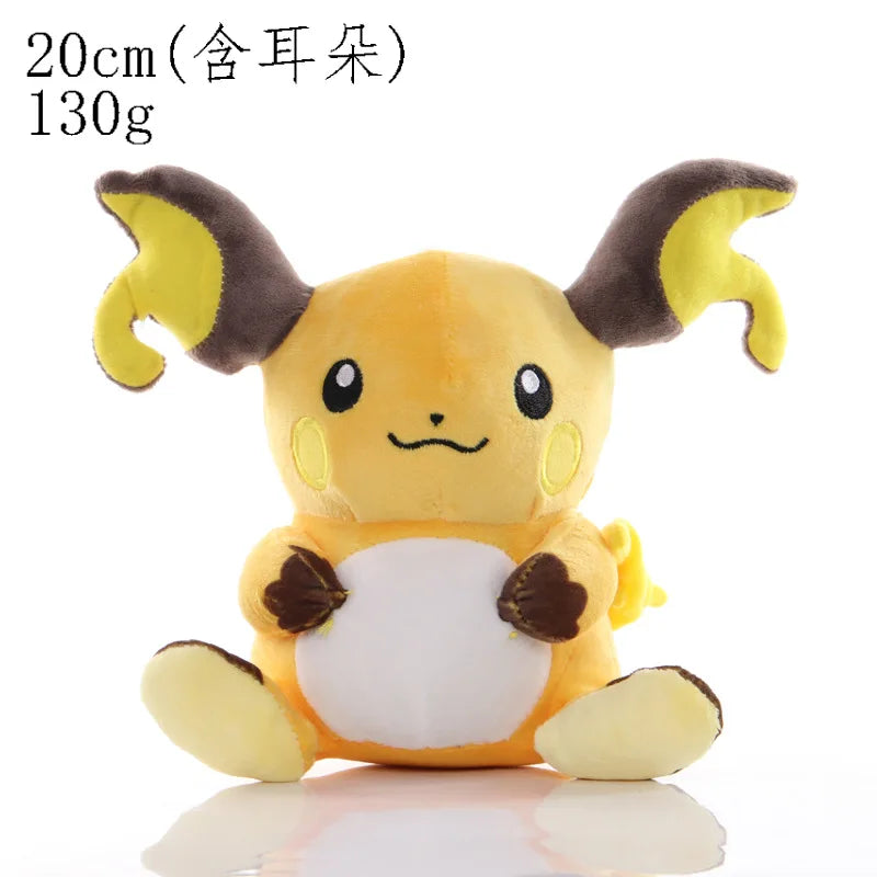 20cm Pokemon Stuffed Plush Toys Kawaii Pikachu Raichu Jenny Turtle Anime Doll Kids Birthday Christmas Gift Beauty Fashion