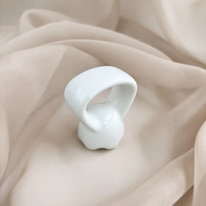 Massage Gua Sha Plate Ceramic Guasha Massage Board Ring Shape Skin Tightening Compact Ergonomic for Face Head Shoulder Knee Beauty World Shop