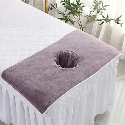40*80cm Thickened Beauty SPA Massage Table Planking Face Towel With Hole Bed Bandana Beauty World Shop