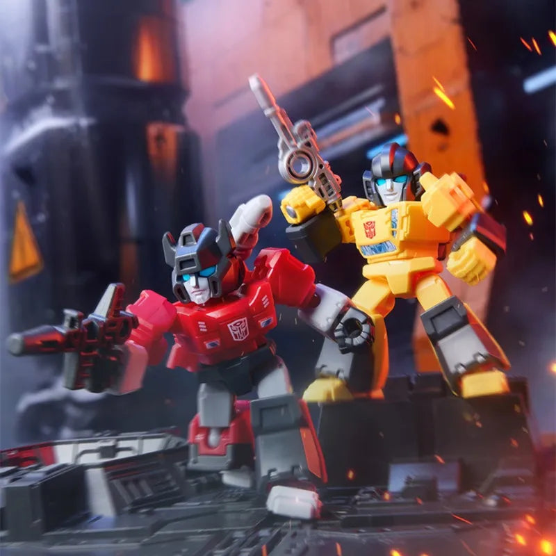 Blokees Transformation Optimus Shockwave Prime Megatron Starscream Bumblebee Anime Figure Robot Assembly Toys Blind Box Gifts Beauty World Shop