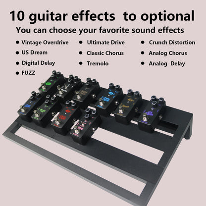 Electric Guitar Effects Pedal Mini Single Type Crunch Distortion Classic Chorus Delay    Digital Delay Beauty World Shop