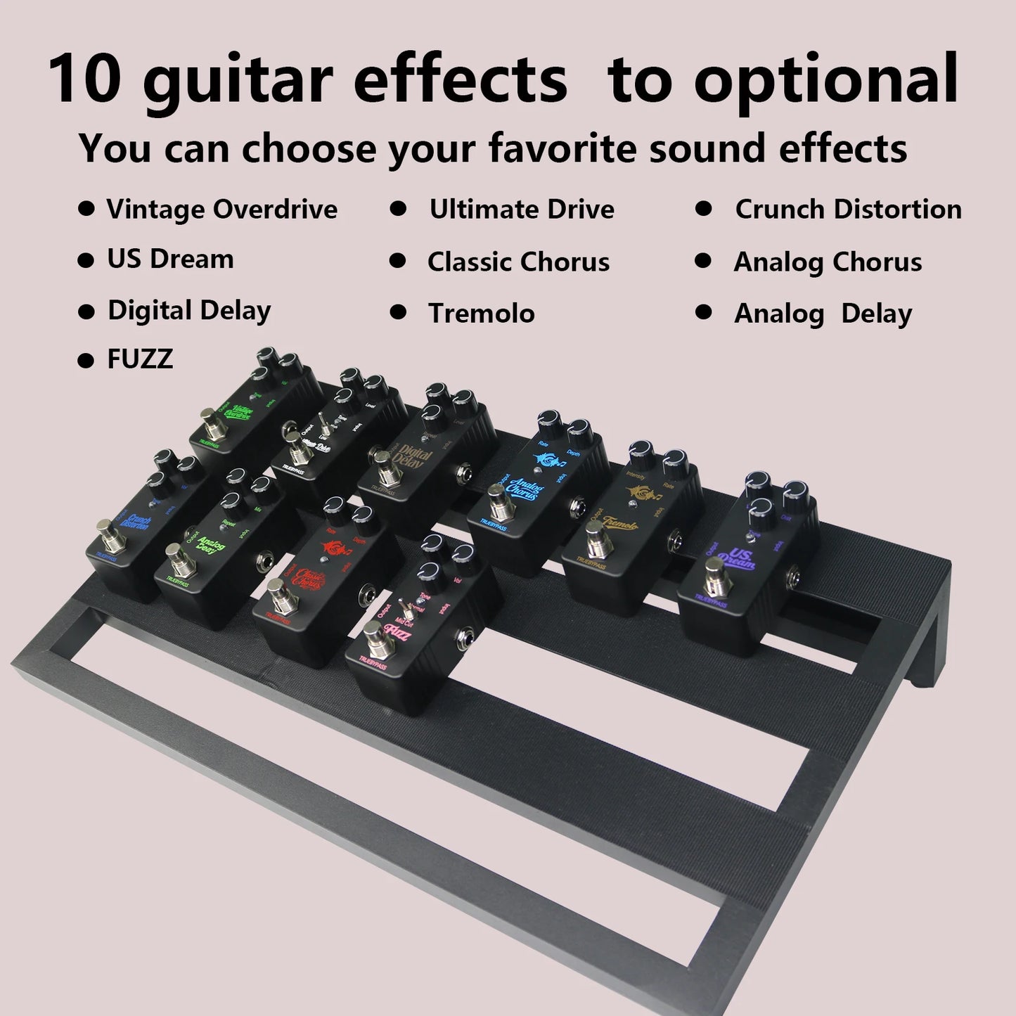 Electric Guitar Effects Pedal Mini Single Type Crunch Distortion Classic Chorus Delay    Digital Delay Beauty World Shop