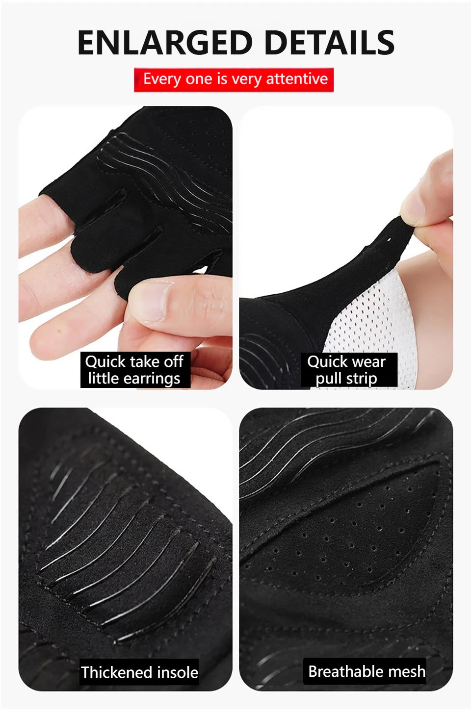 GETINFIT Riding Gloves Mesh Breathable Anti-slip Shock-absorbing Half-finger Gloves Outdoor Sports Fitness Mountaineering Riding Beauty World Shop
