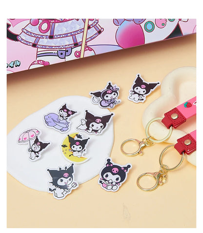 Cute Kuromi Cinnamoroll Melody Christmas Advent Calendar Kawaii Random Figure Ornament Anime Cartoon Keychain Kids Toy Gift Beauty World Shop
