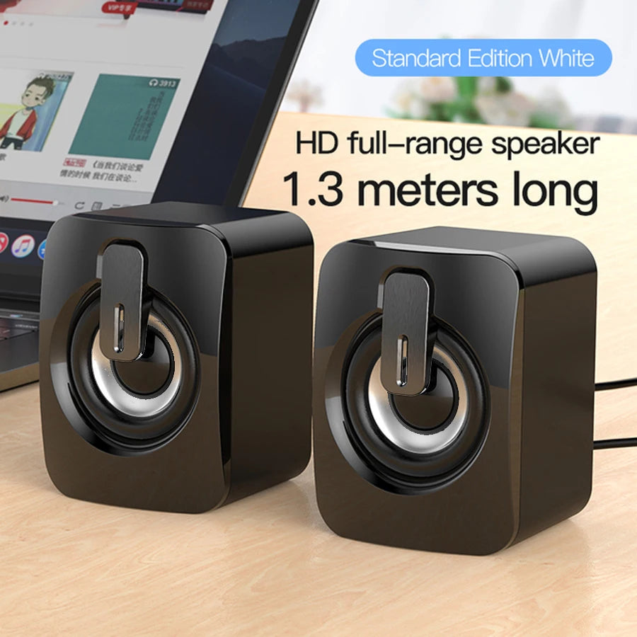 Computer Speaker For PC Laptop Desktop Caixa De Som Sound Box Music Audio System Bocina Column Acoustics Coluna Amplified Unit Beauty World Shop
