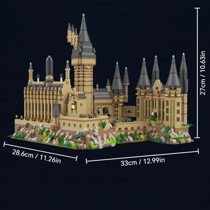 New Magic Hogwarts Castle Micro Building  Blocks Street View Architecture Creative MOC Model Kit  Kids Christmas Birthday Gifts Beauty World Shop