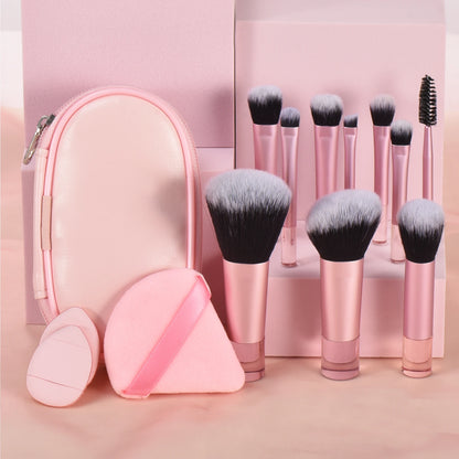 10 color Mini makeup brush Travel portable Makeup Tool Makeup Puff - Palm Brush Professional Makeup tool set Christmas gift Beauty World Shop