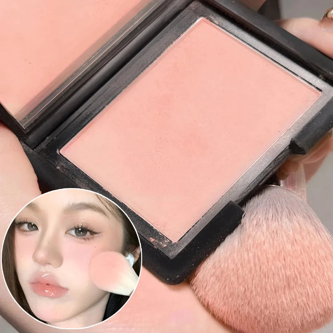 Monochrome Matte Blusher Palette Soft Silky Cheek Natural Facial Rouge Plate Lasting Nude Low Saturation Powder Blusher Disk Beauty World Shop