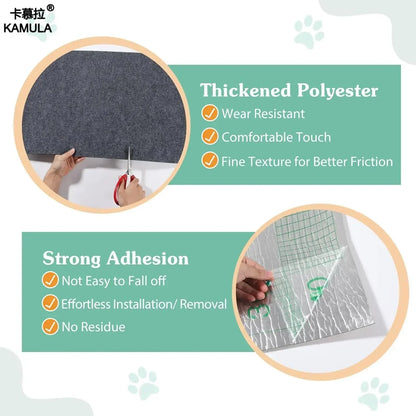 Trimmable Anti Cat Scratch Mat Self-Adhesive Carpet Mat Pad Cat Pet Scratcher Furniture Couch Corner Indoor Sofa Wall Protector
