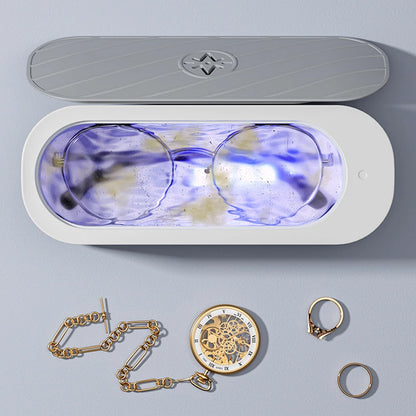 Ultrasonic Cleaning Machine USB Rechargeable Mode or Battery Mode High Frequency Vibration Wash Cleaner Jewelry Glasses  Cleaner Beauty World Shop