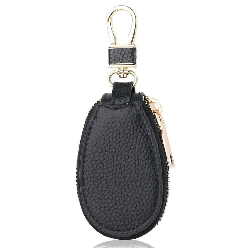 1PCS Leather Zipper Key Wallet Keychain Multifunctional Mini Purse Key Holder Case Beauty World Shop