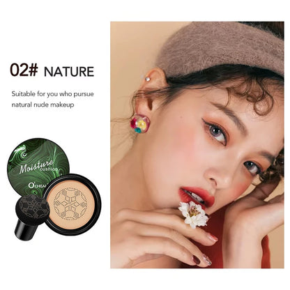 Ocheal BB Cream Air Cushion Compact Make Up Foundation Concealer Cream for Face Cosmetics Makeup Mushroom Head Puff Beauty World Shop