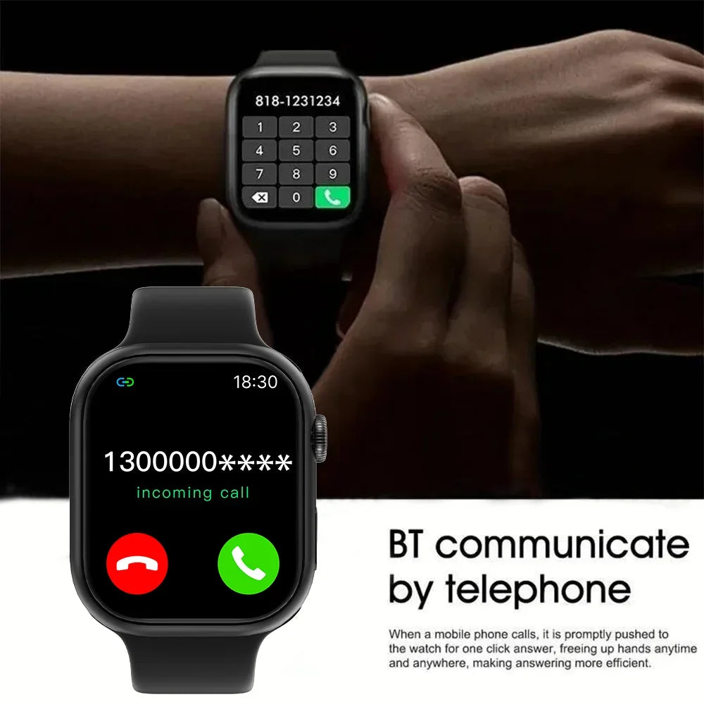 2025 New Smartwatch For Men Android IOS Phone 1.73" Screen Bluetooth Call Blood Oxygen Pressure Monitoring Smart Watch Women Beauty World Shop