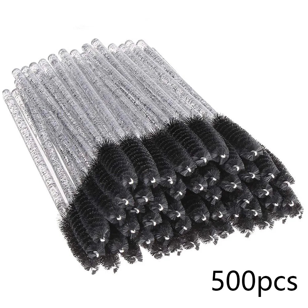 500/1000PCS Eyelashes Brushes Set Wholesaler Lash Mascara Brush For Lashes Extension Eyebrow Wands Applicator Makeup Tools Beauty World Shop