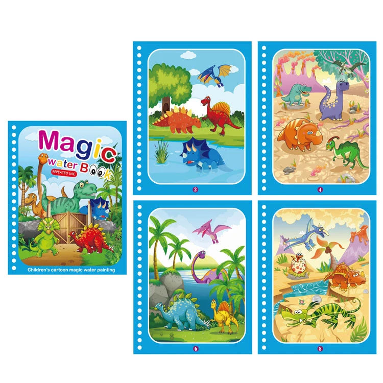NEW Kids Magic Water Drawing Books Coloring Books Painting Toys for Kids Birthday Christmas New Year Gift for Boys and Girls Beauty Fashion