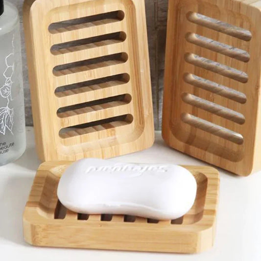 Bamboo Case Tray Wooden Prevent Mildew Drain Soap Box Natural Bamboo Dishes Bath Soap Holder Container Bathroom Washroom Tools Beauty World Shop